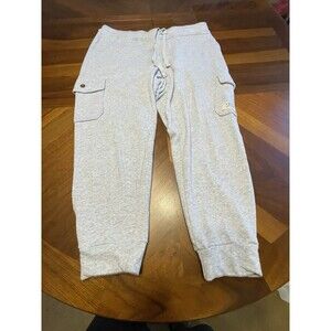 Frye And Co Women's Heritage Plus Size Cargo Gray Joggers Size 1X Side Pockets
